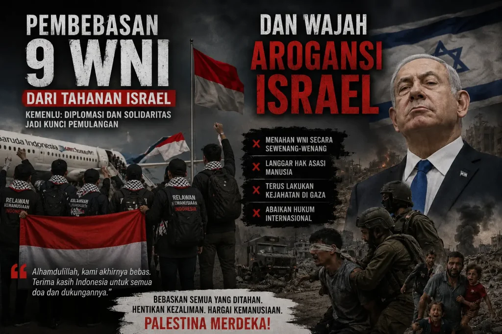 Pembebasan 9 WNI dan Wajah Arogansi Israel