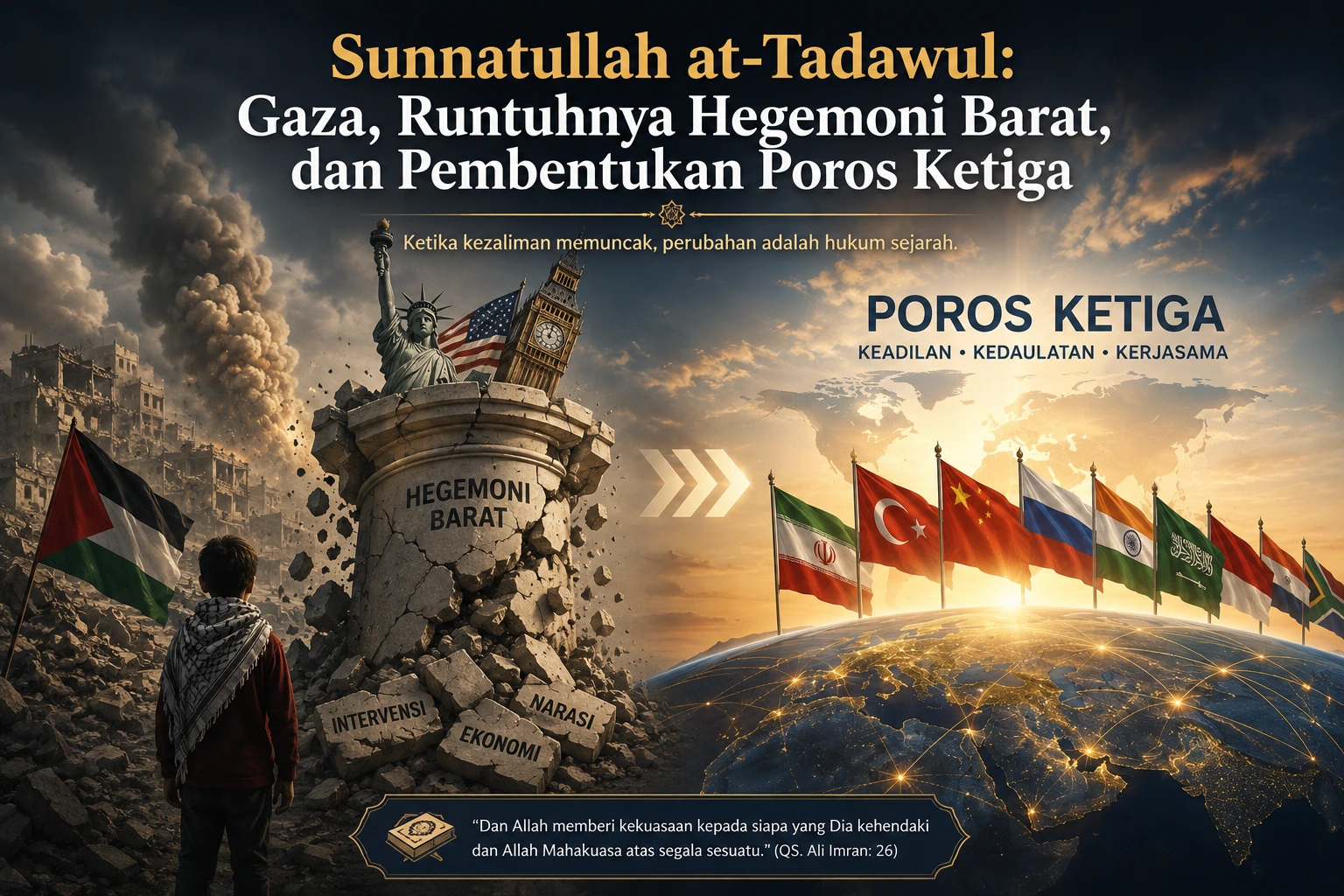 Sunnatullah at-Tadawul: Gaza, Runtuhnya Hegemoni Barat, dan Pembentukan Poros Ketiga